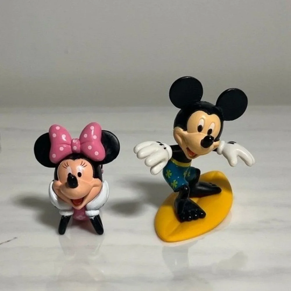 Disney Cake Topper/Figurine Duo |‎ Mickey Surfing & Minnie Mouse | DecoPac 2011